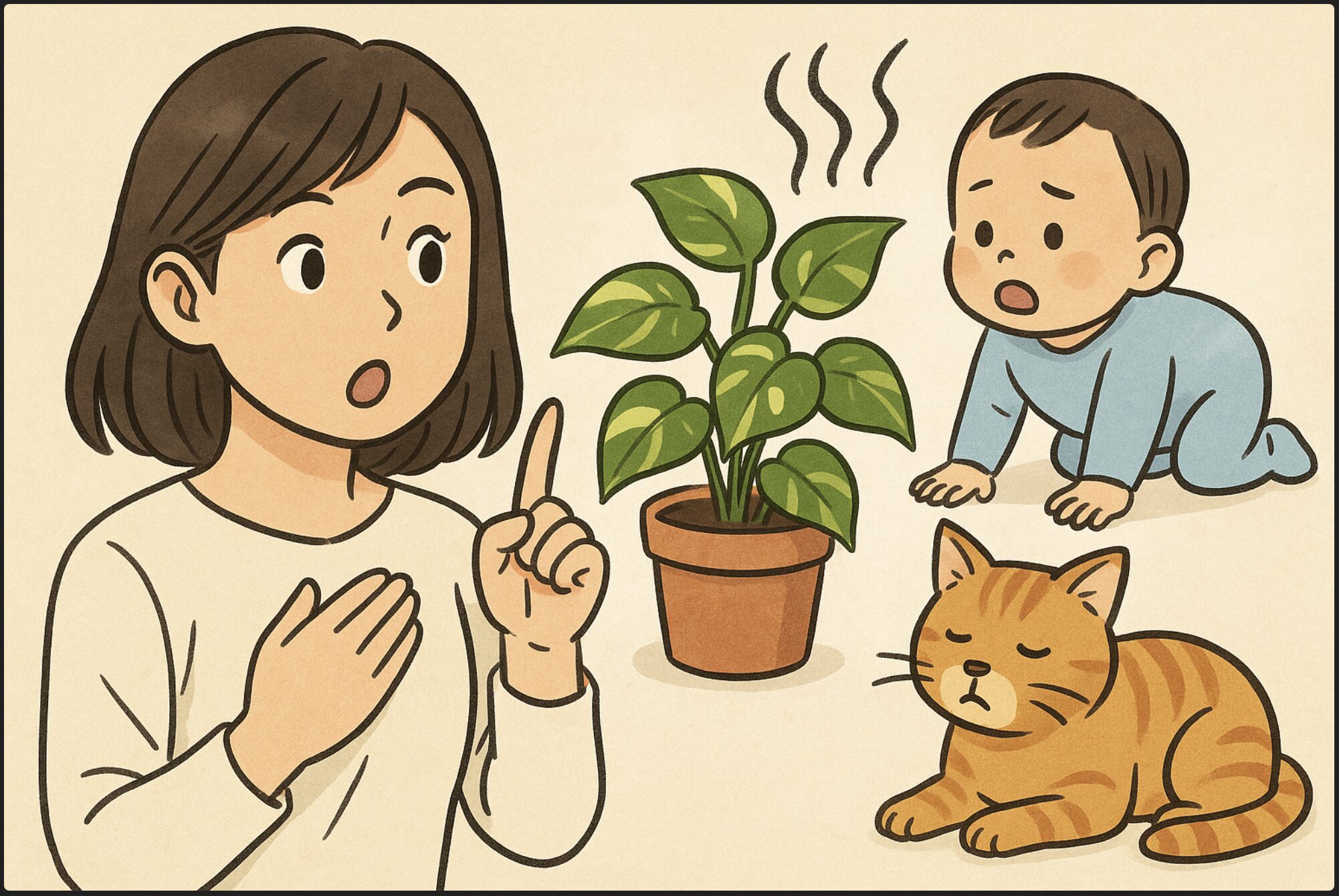  ポトスの毒性とは？ペットや赤ちゃんへの危険性と安全な育て方